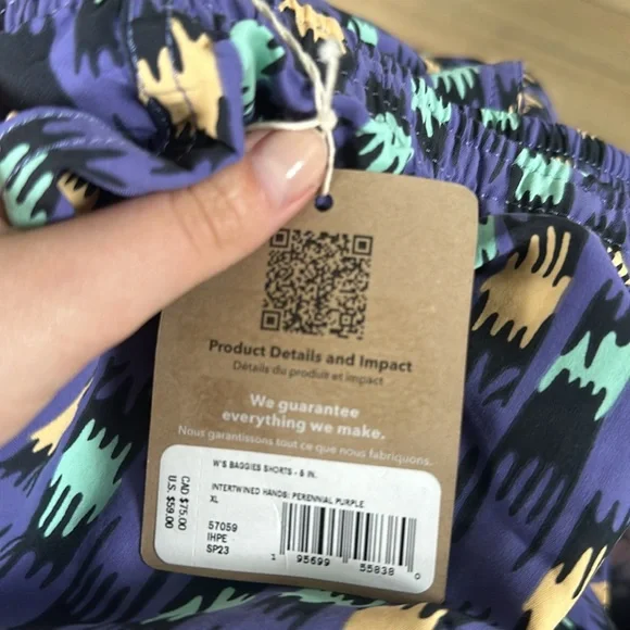 !!New Arrival!! Patagonia women's Baggies shorts 5 inch length - Picture 5 of 5